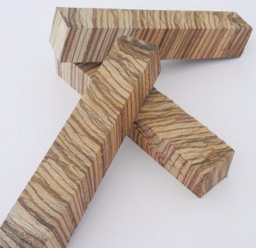 Pen Blank Holz Zebrano Schrägschnitt