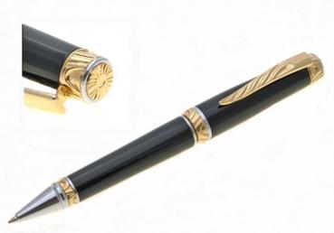 Bausatz Drehkugelschreiber 6aF Fancy 24k Gold mit Chrome