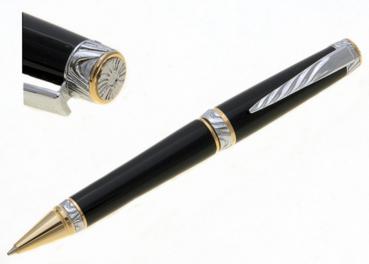 Bausatz Drehkugelschreiber 6cF Fancy Chrome mit 24K Gold