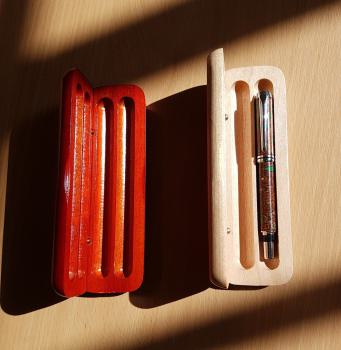 Holzbox Ahorn für 2 Schreibgeräte