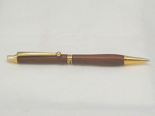 Bausatz 10x Klickbleistift 4bK 24K Gold Mittelring schwarz/g